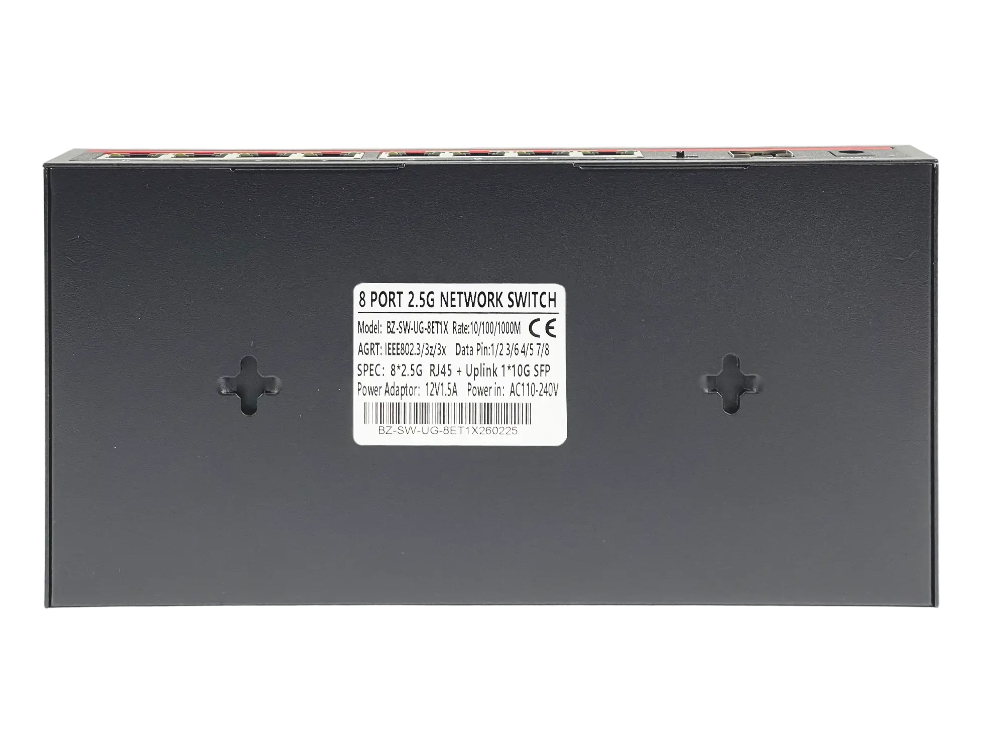 Коммутатор BZ-SW-UG-8ET1X, 8 портов 2.5Гбит/с, 1 порт SFP+ 10Гбит/с