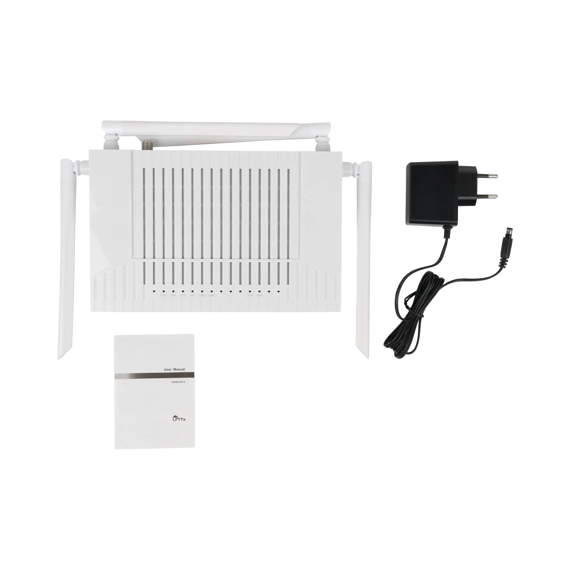 Абонентский терминал ONT xPON C-DATA FD712GD-AX, 2xGE RJ-45, RF, AC1200, SC/APC