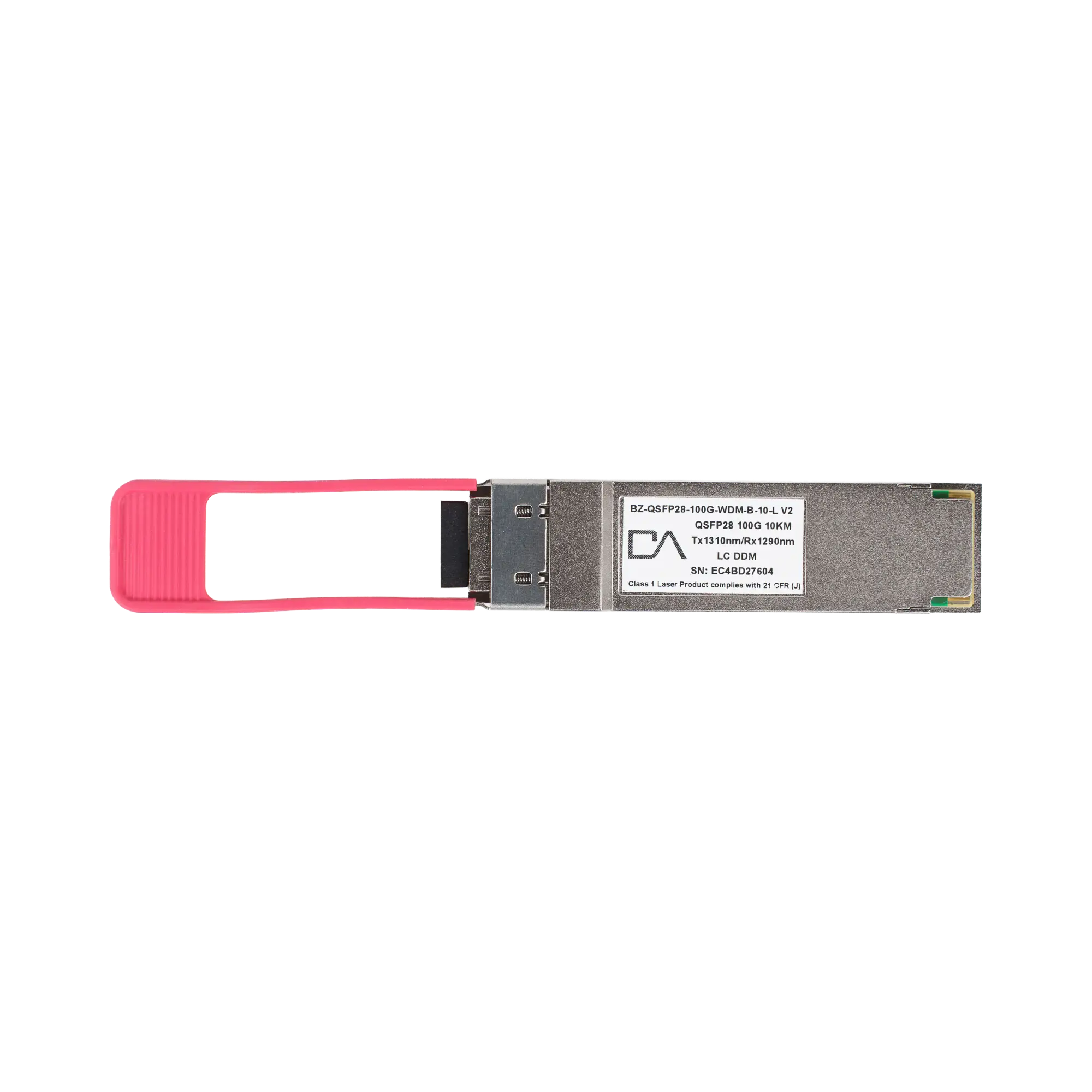 Модуль QSFP28 WDM ER, 100Gb, дальность 10 км, 1270 нм, LC, V2