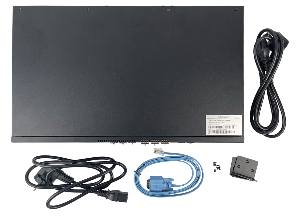 Оптический линейный терминал OLT GPON C-DATA FD1604E-C1-2AC, 4 порта GPON, 2AC