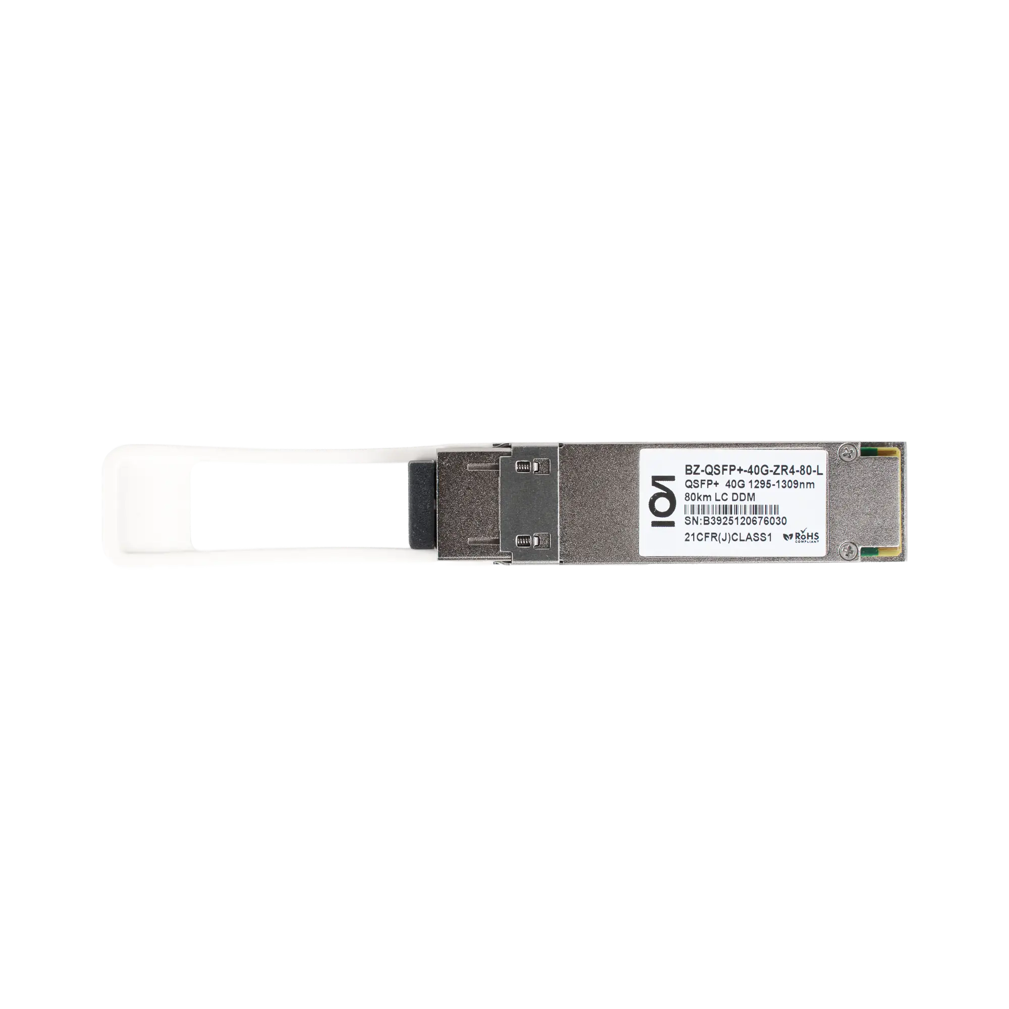 Модуль QSFP+, 40Gb, дальность 80 км, 1310 нм, 2LC