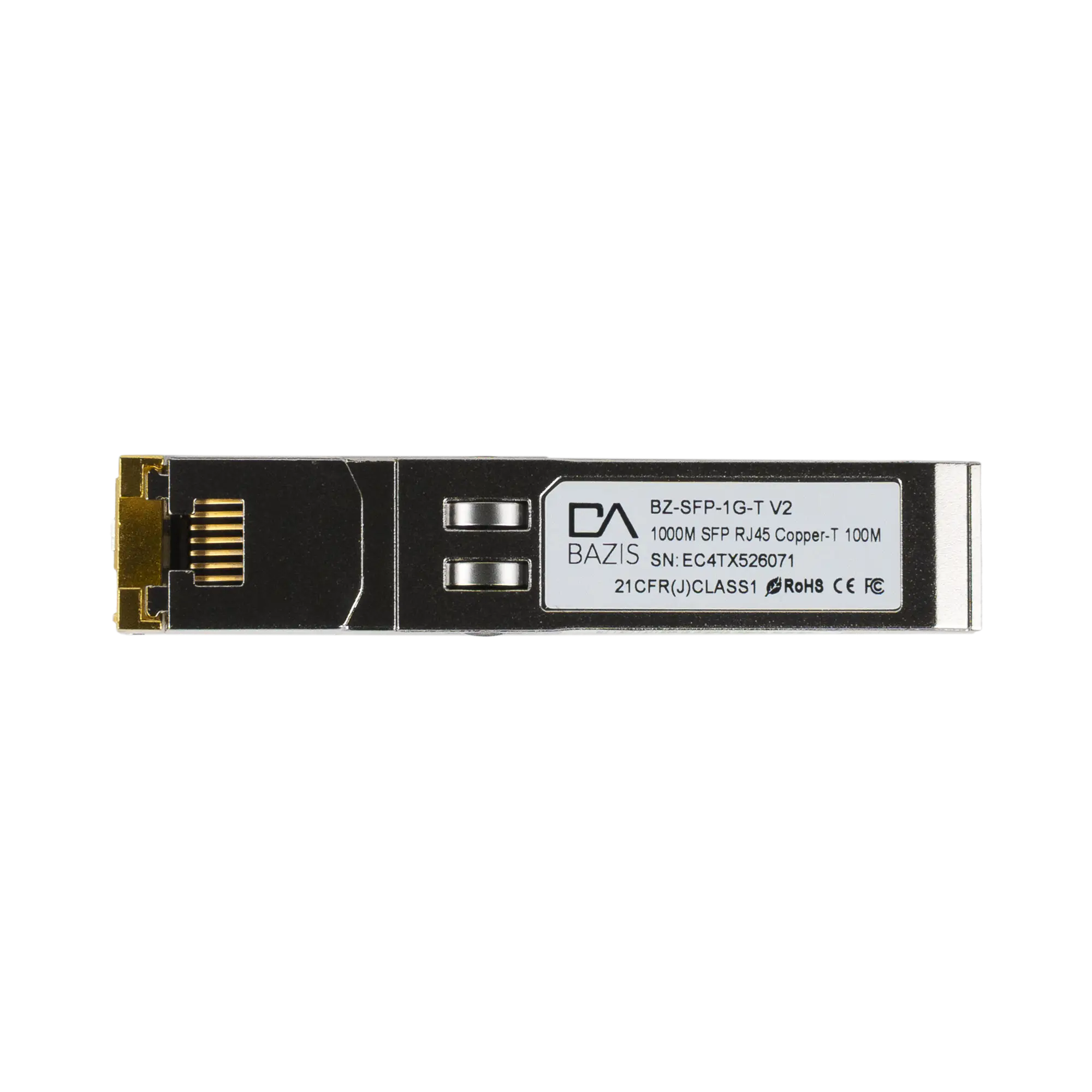 Модуль SFP, 1Gb, дальность до 100 м, RJ45