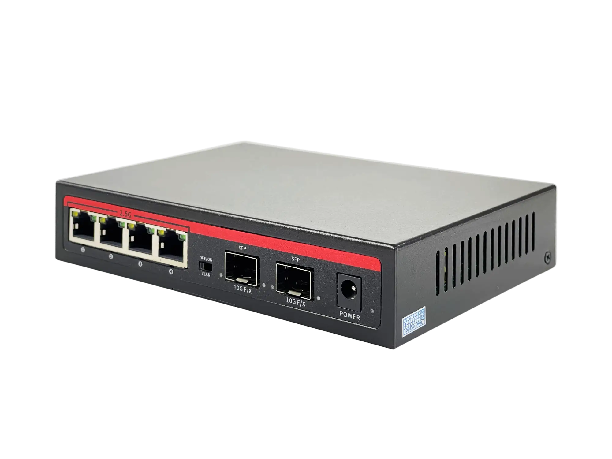 Коммутатор BZ-SW-UG-4ET2X, 4 порта 2.5Гбит/с, 2 порта SFP+ 10Гбит/с