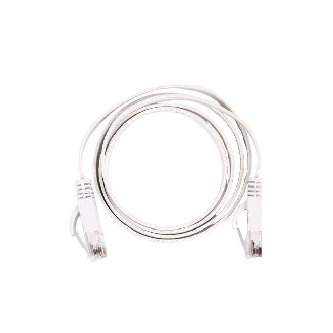 Патч-корд RJ-45, UTP 6e, Ethernet LAN, FLAT, белый