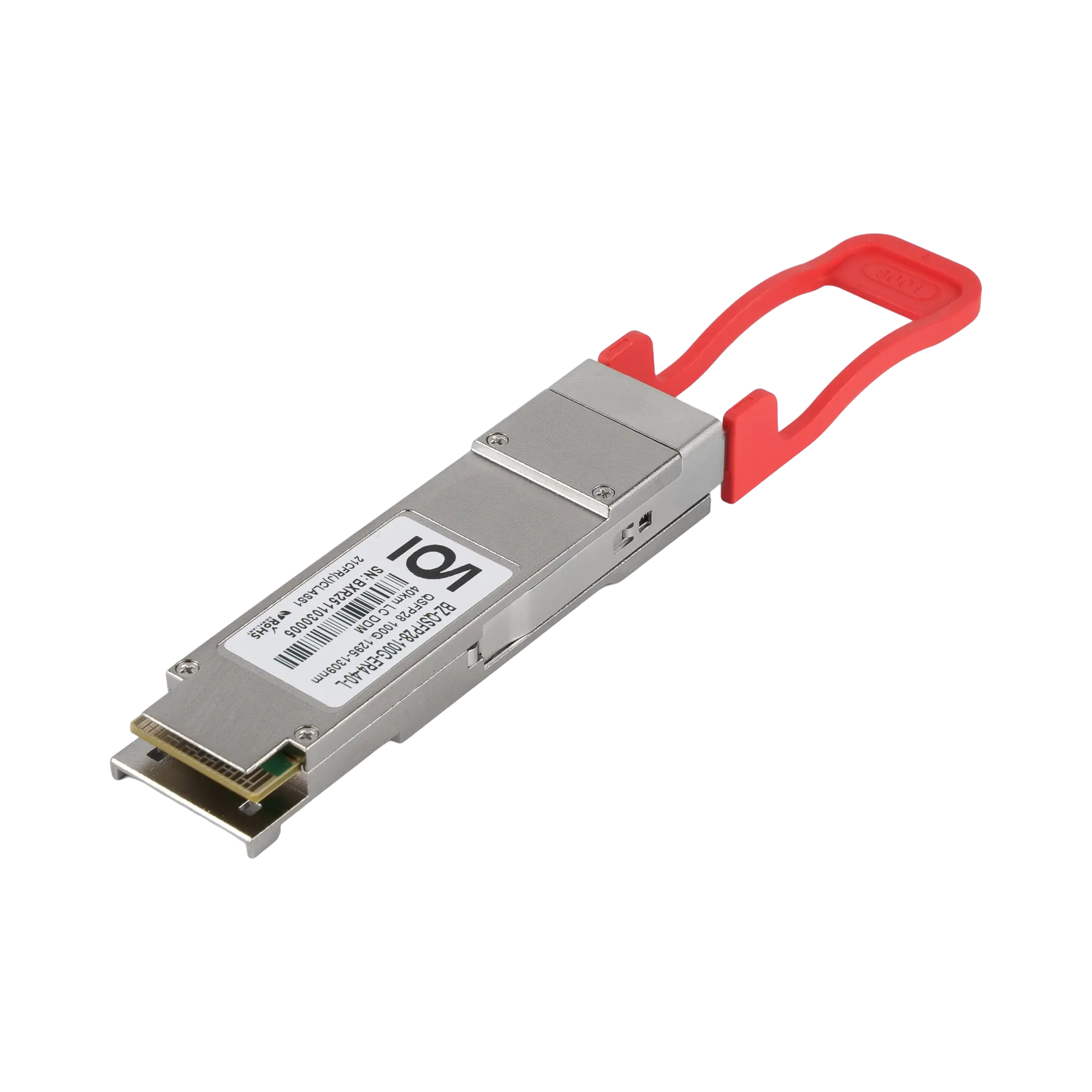 Модуль QSFP28, 100Gb, дальность 40 км, 1310 нм, 2LC, ER4