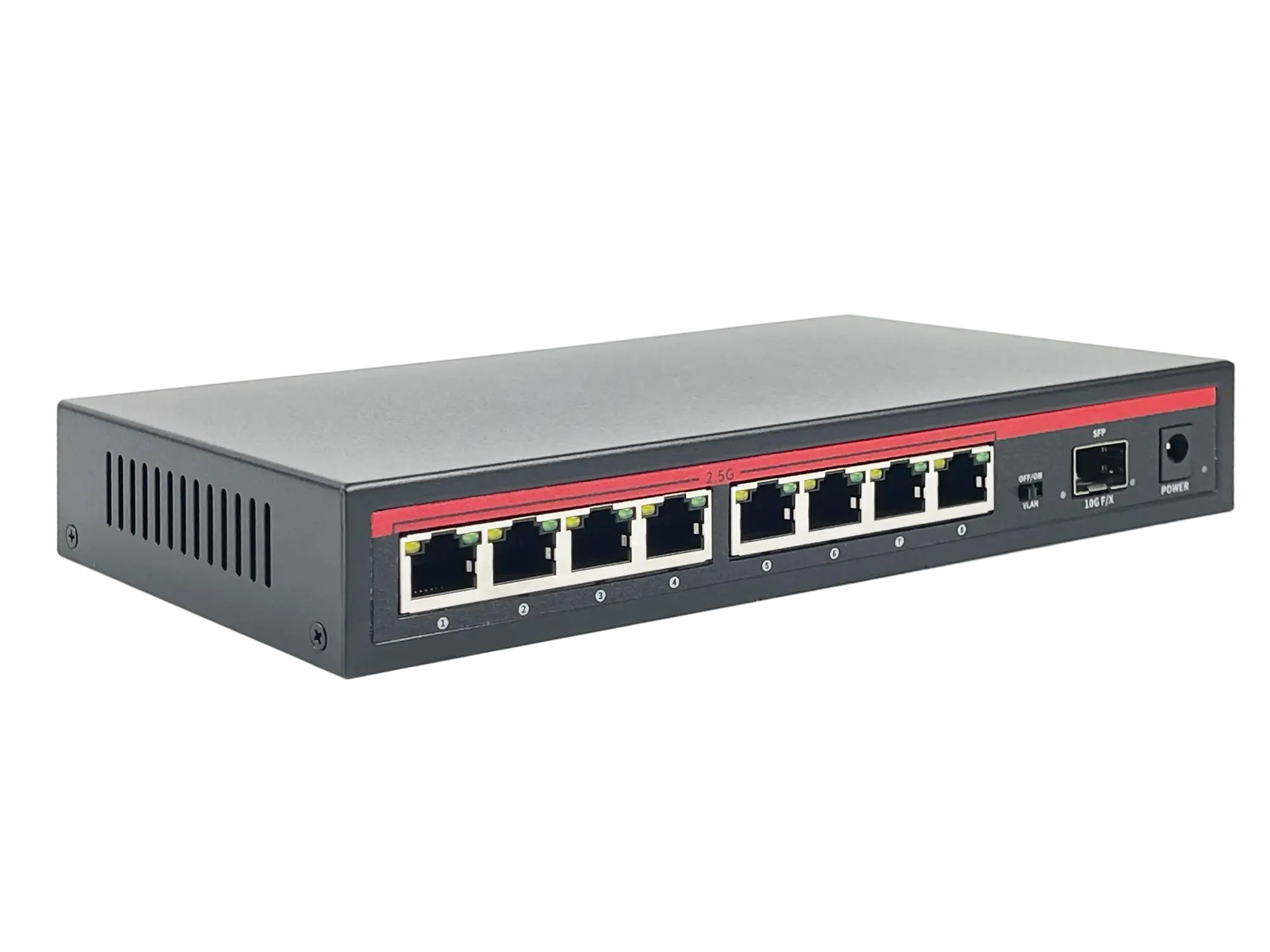 Коммутатор BZ-SW-UG-8ET1X, 8 портов 2.5Гбит/с, 1 порт SFP+ 10Гбит/с