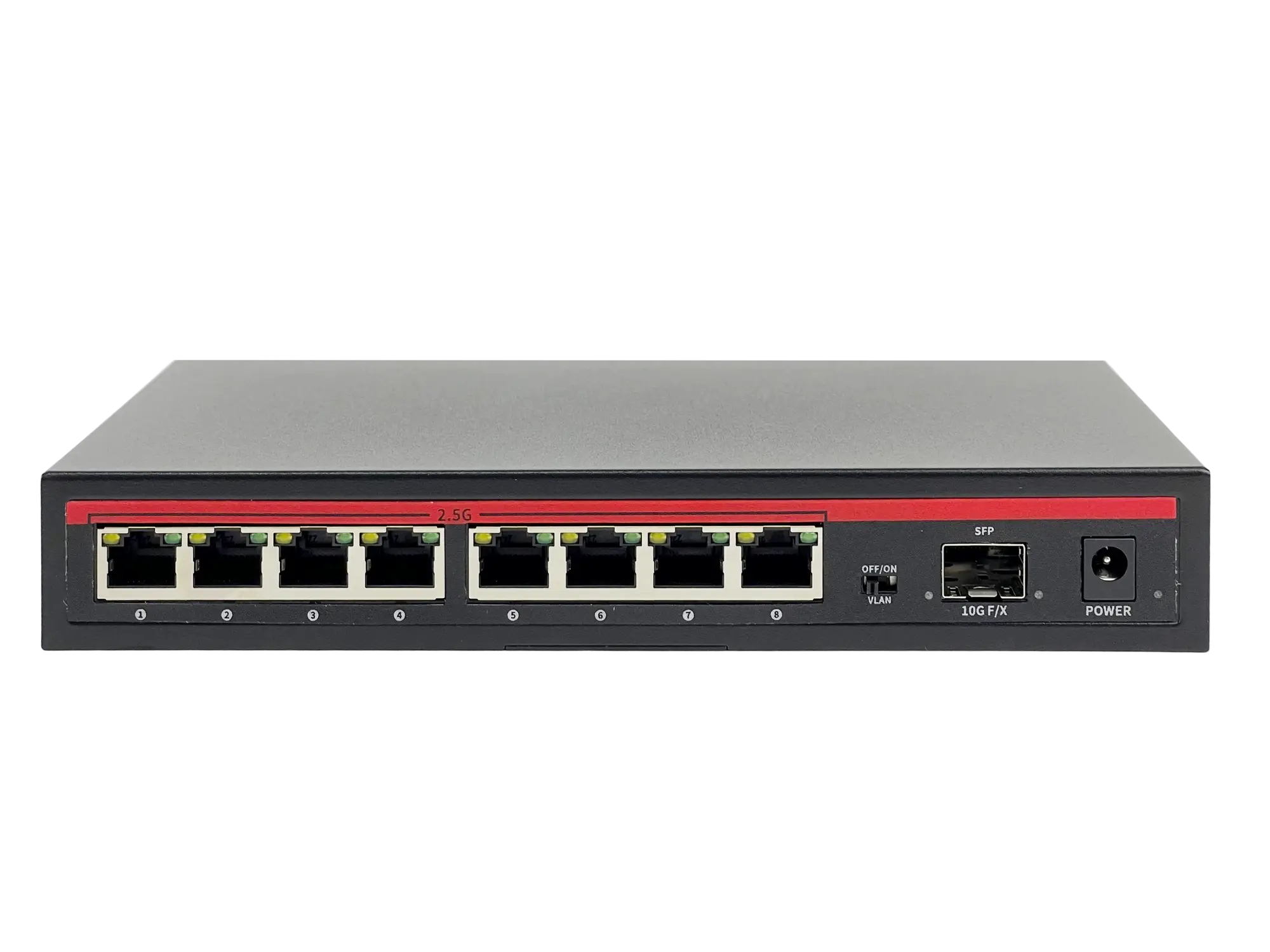 Коммутатор BZ-SW-UG-8ET1X, 8 портов 2.5Гбит/с, 1 порт SFP+ 10Гбит/с