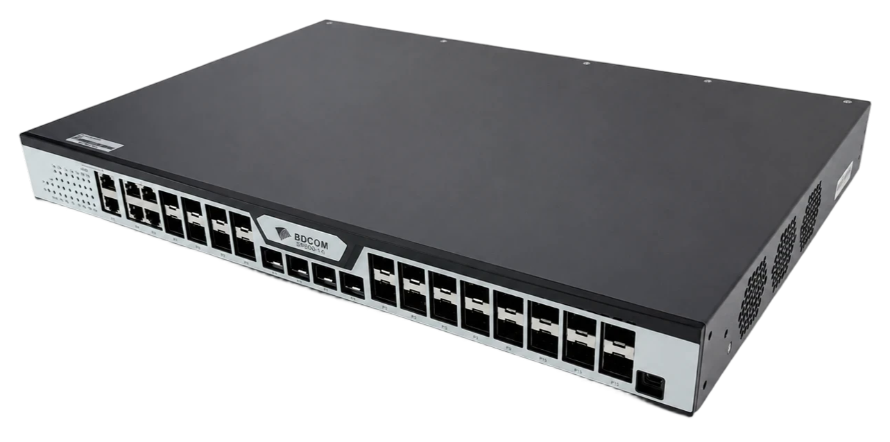 Оптический линейный терминал OLT GPON BDCOM GP3600-16B-2AC, 16 портов GPON, 2AC