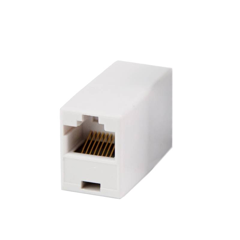 Соединительный модуль RJ-45 (8p8c) на RJ45 (белый)