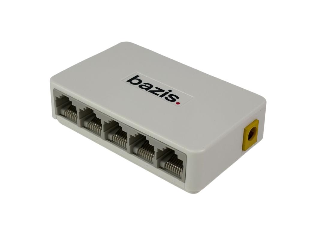 Коммутатор-свитч ZX-F1005S, 5 портов RJ45 100 Мбит/с