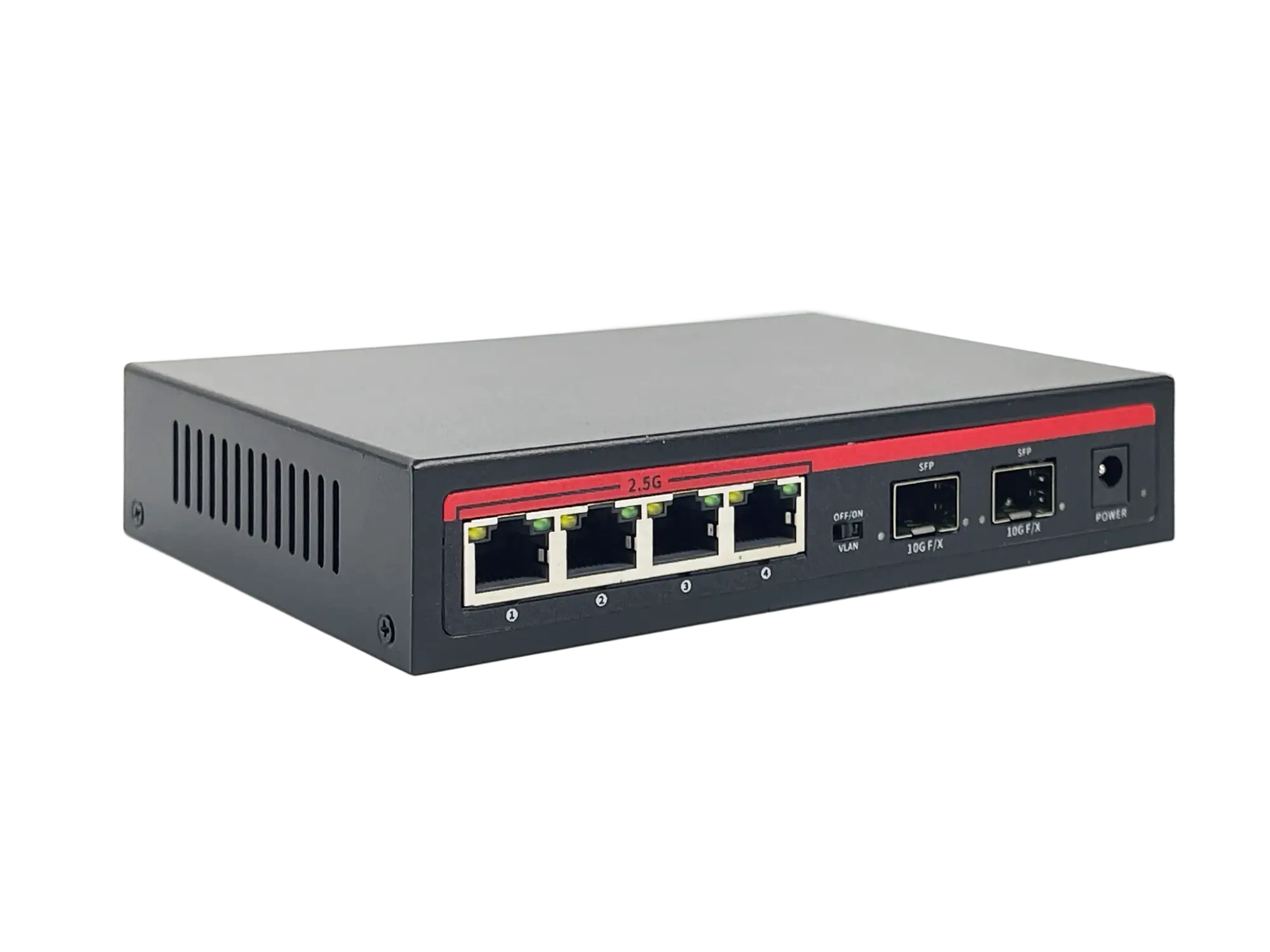 Коммутатор BZ-SW-UG-4ET2X, 4 порта 2.5Гбит/с, 2 порта SFP+ 10Гбит/с