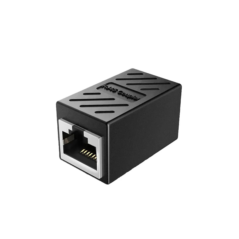 Соединительный модуль RJ-45 (8p8c) на RJ45 (черный)
