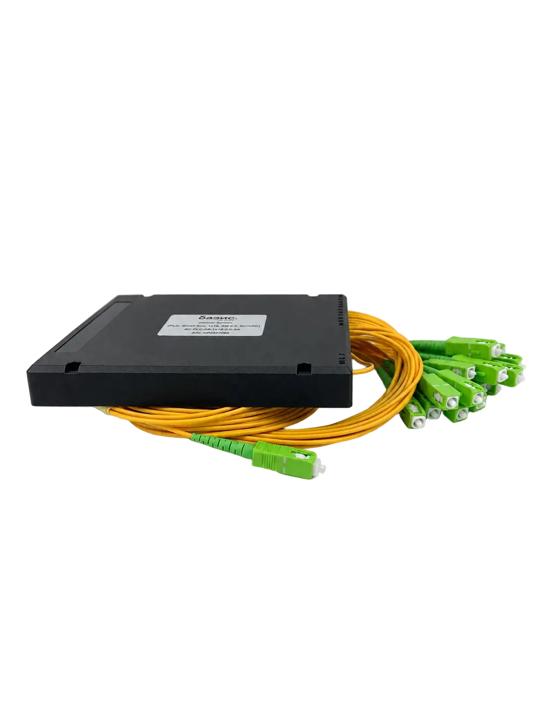 Сплиттер оптический BZ-PLC-SB-1x16-2.0-SA (PLC, Small Box, 1x16, SM 2.0, SC/APC)