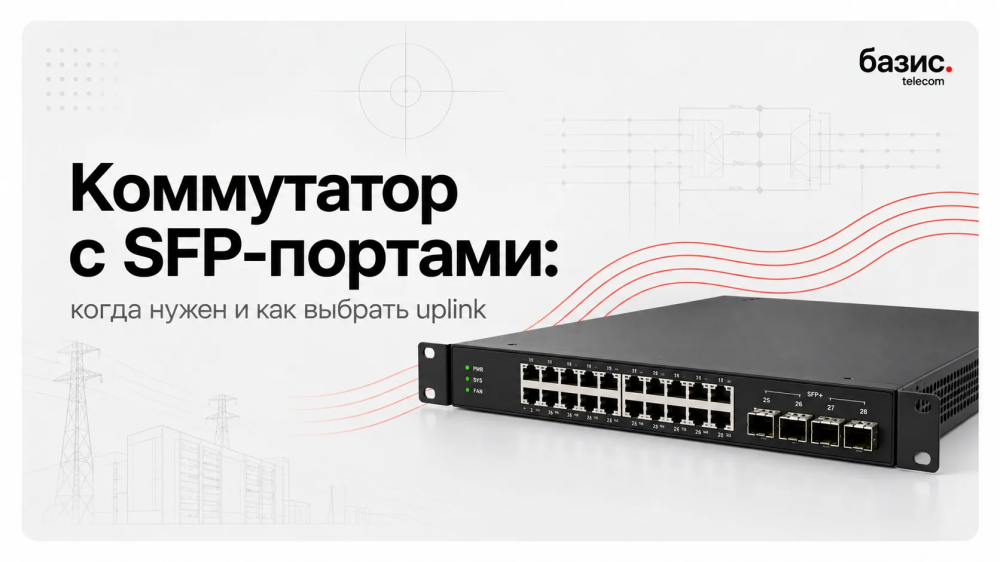 Коммутатор с SFP-портами: когда нужен, как выбрать uplink и не ошибиться с оптикой