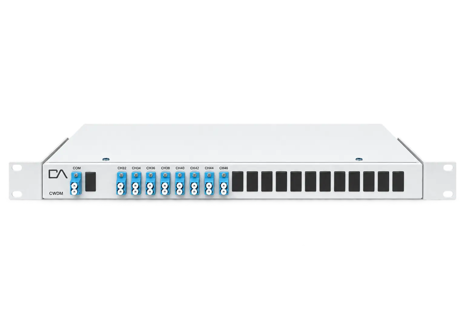 Мультиплексор/демультиплексор CWDM, одноволоконный, 8 каналов 31-61,в 1U корпусе