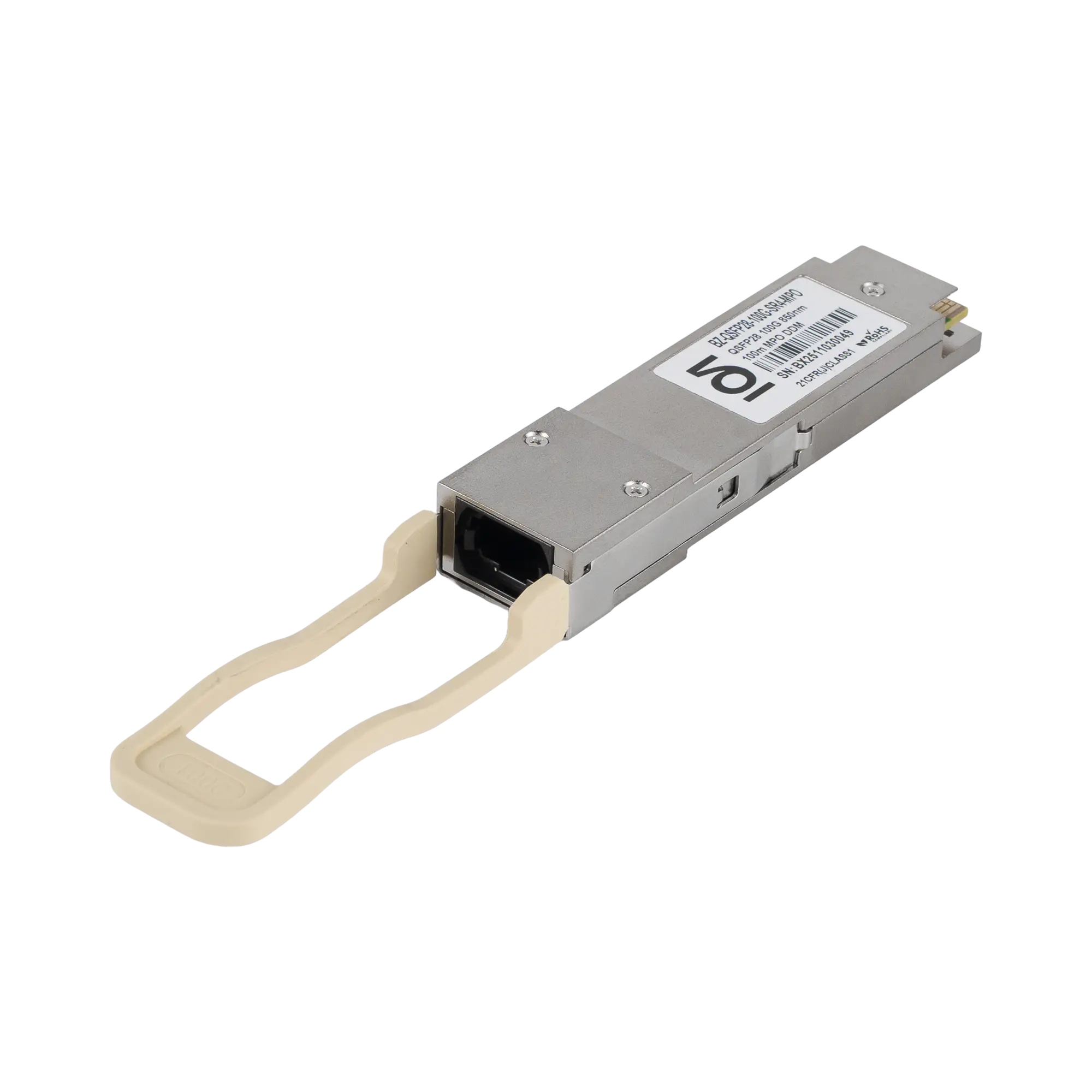 Модуль QSFP28, 100Gb, дальность 100 м, 850 нм, MPO