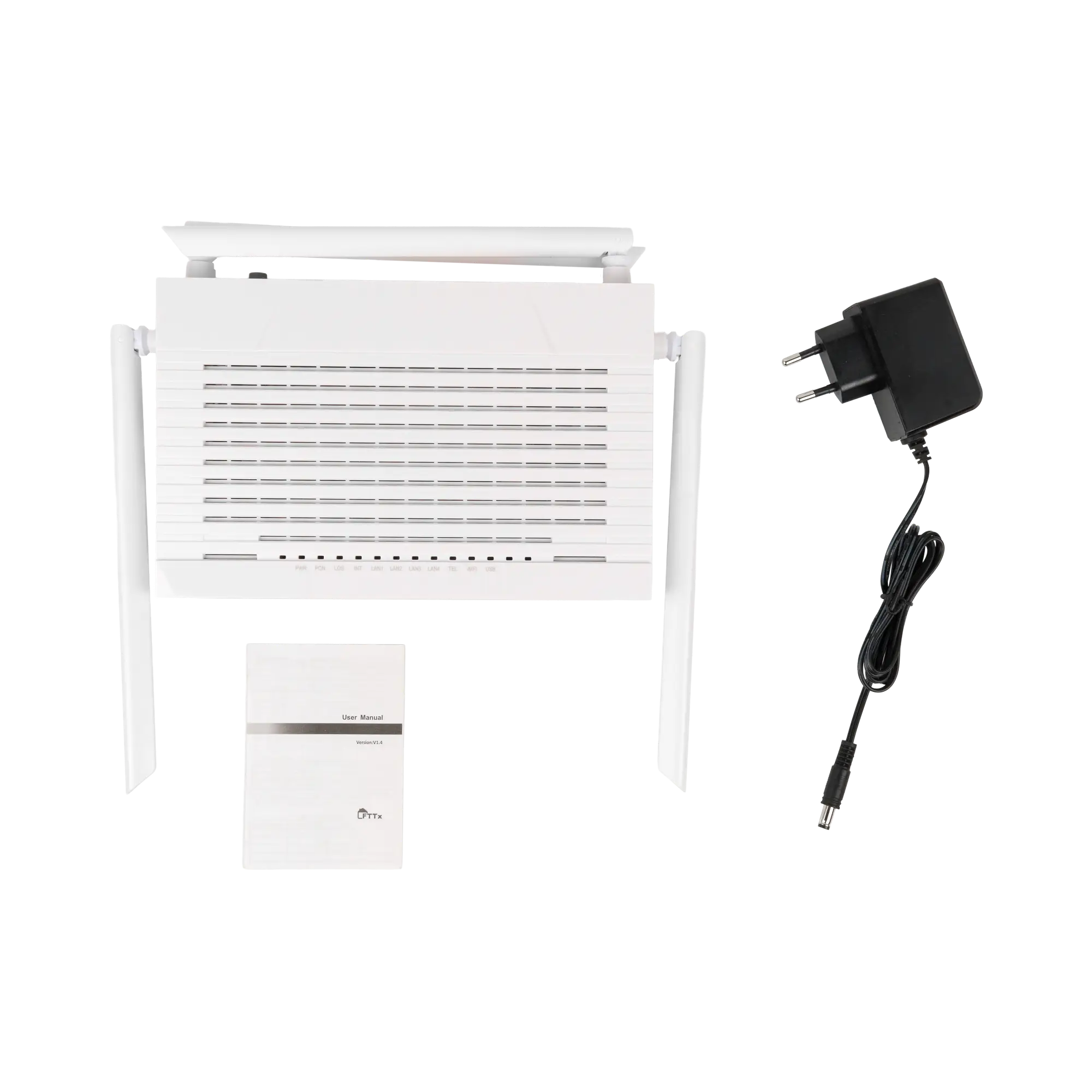 Абонентский терминал ONT xPON C-DATA FD614GS3-X, 4xGE RJ-45, 1xPOTS, AX3000, SC/UPC