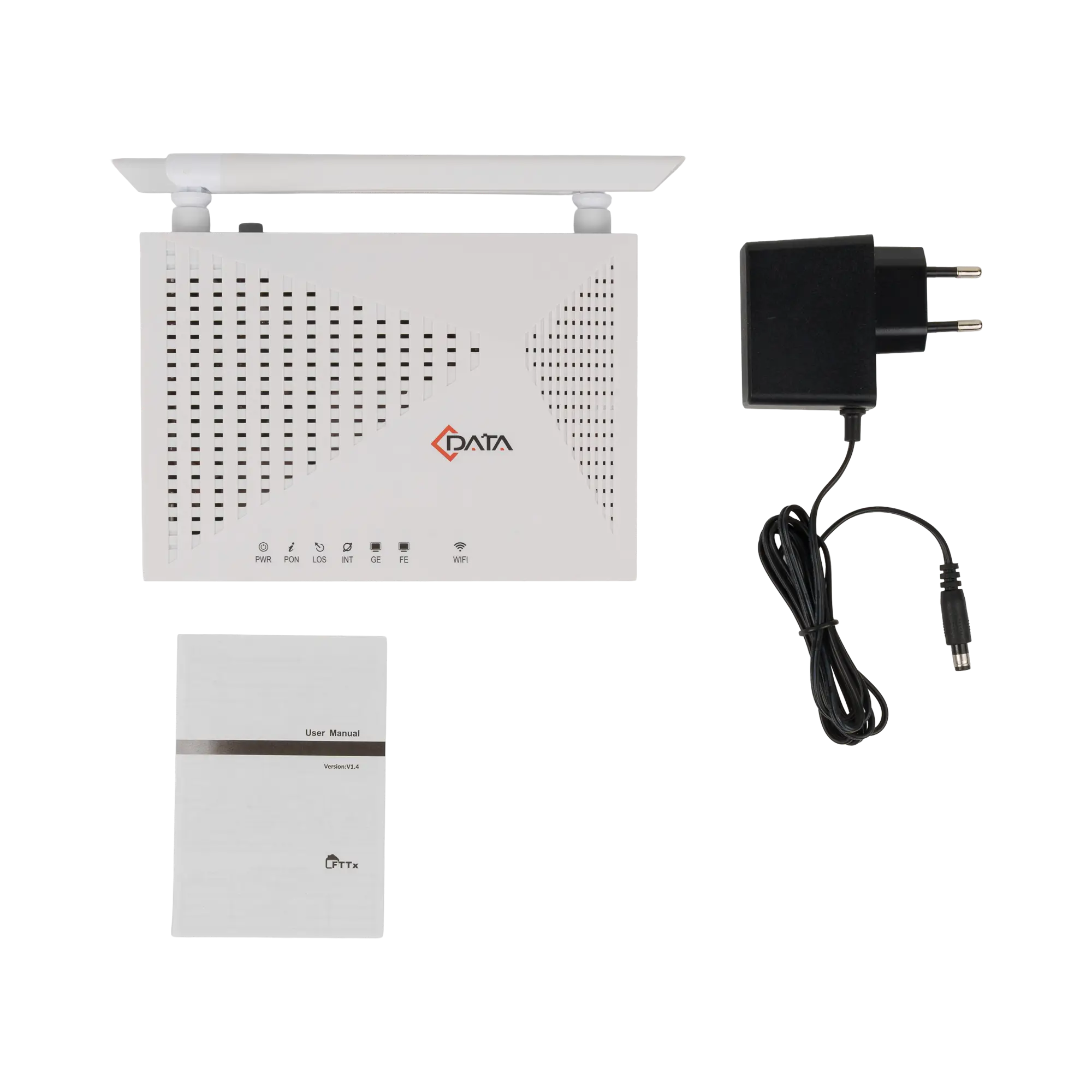 Абонентский терминал ONT xPON C-DATA FD512XW-X, 1xGE+1xFE RJ-45, N300, SC/UPC