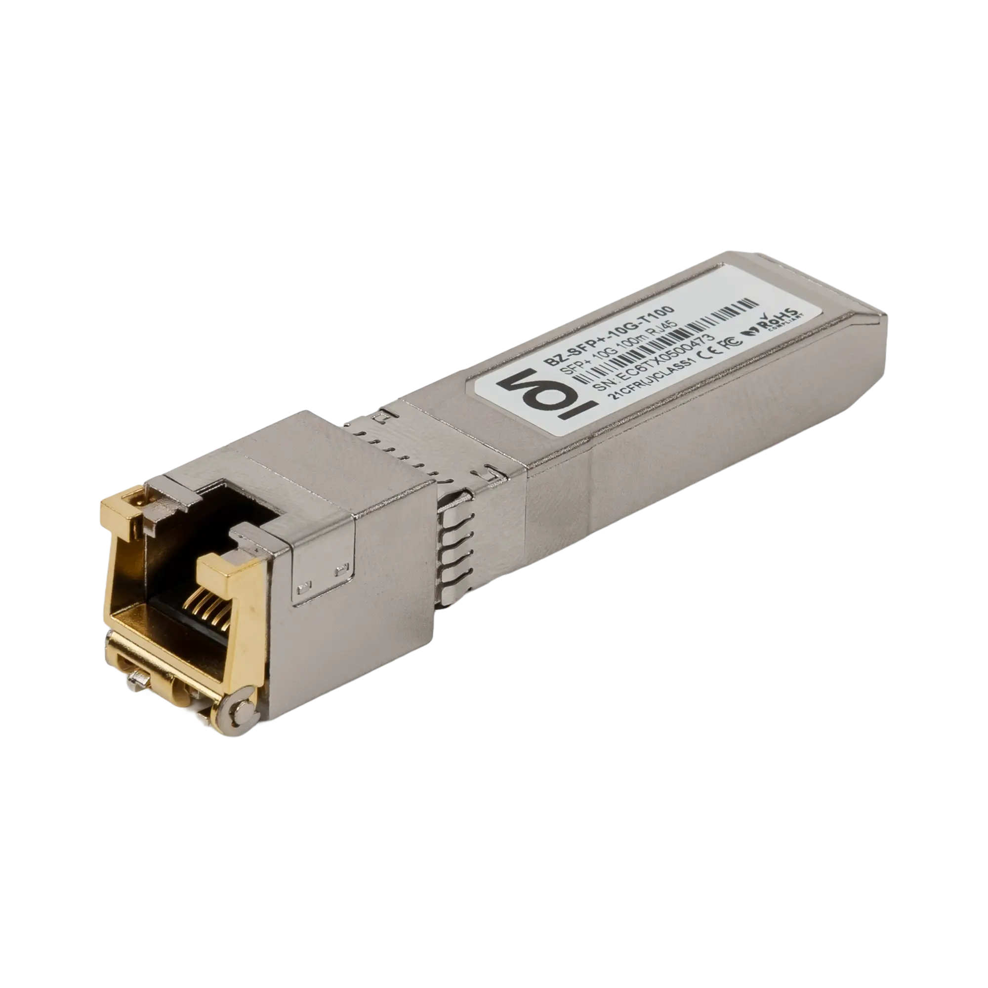 Модуль SFP+, дальность 100 м, 10Gb, RJ45