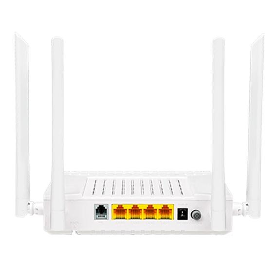 Абонентский терминал ONT xPON C-DATA FD614GS1-X, 4xGE RJ-45, 1xPOTS, AX1500, SC/UPC