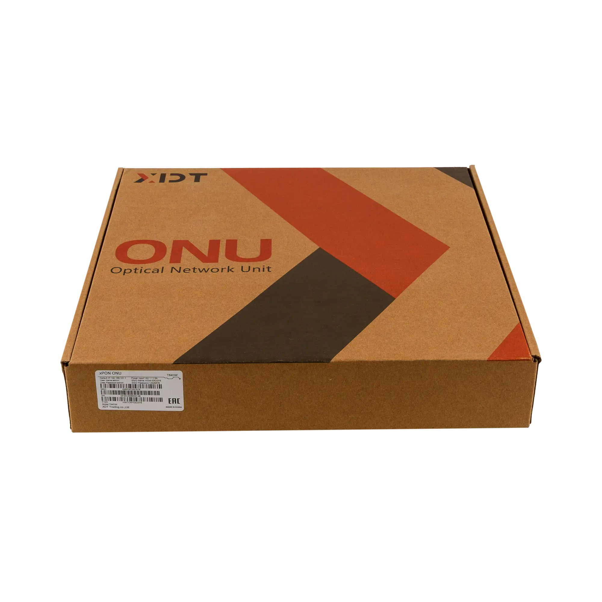 Абонентский терминал ONT xPON XDT T84DW, 4xGE RJ-45, 1xPOTS, RF, AC1200, SC/APC