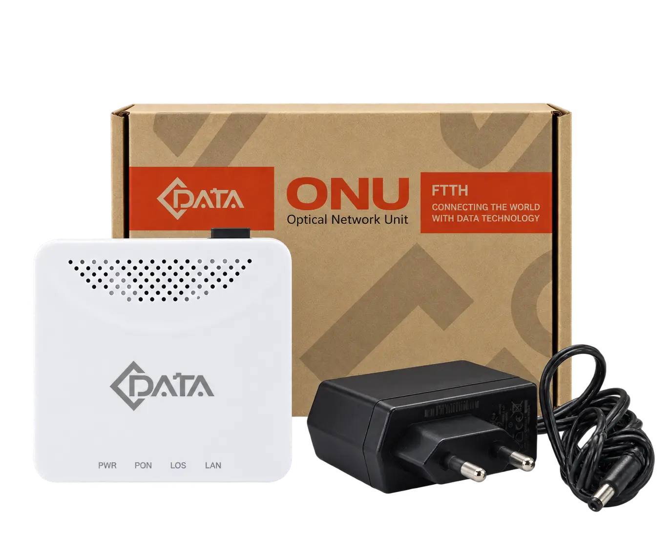 Абонентский терминал ONT xPON C-DATA FD511G-X-APC, 1xGE RJ-45, черный БП, SC/APC