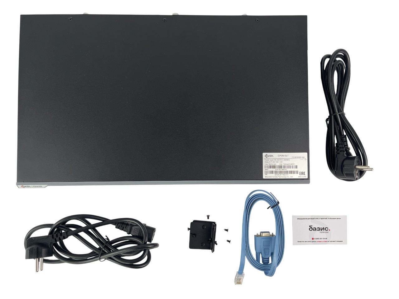Оптический линейный терминал OLT GPON C-DATA FD1616S-B2-MC, 16 портов GPON, AC+DC