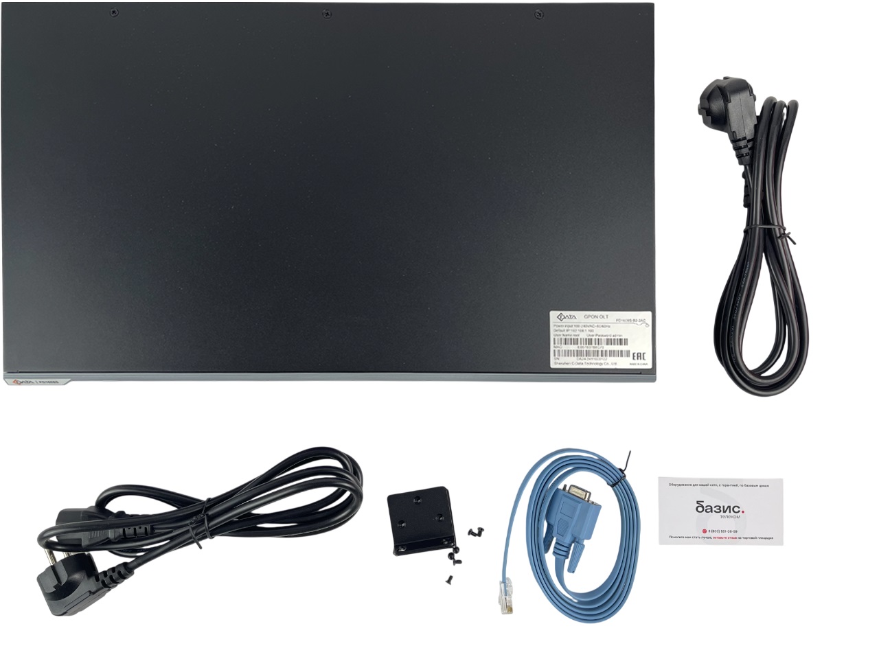 Оптический линейный терминал OLT GPON C-DATA FD1608S-B2-2AC, 8 портов GPON, 2AC