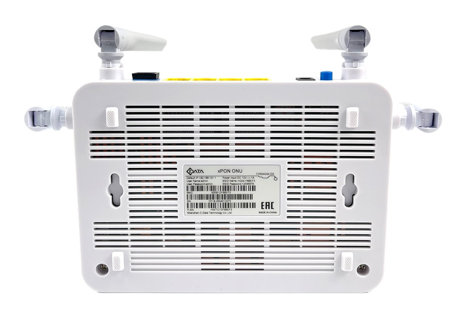 Абонентский терминал ONT xPON C-DATA FD504GW-DX, 4xGE RJ-45, AC1200, SC/UPC