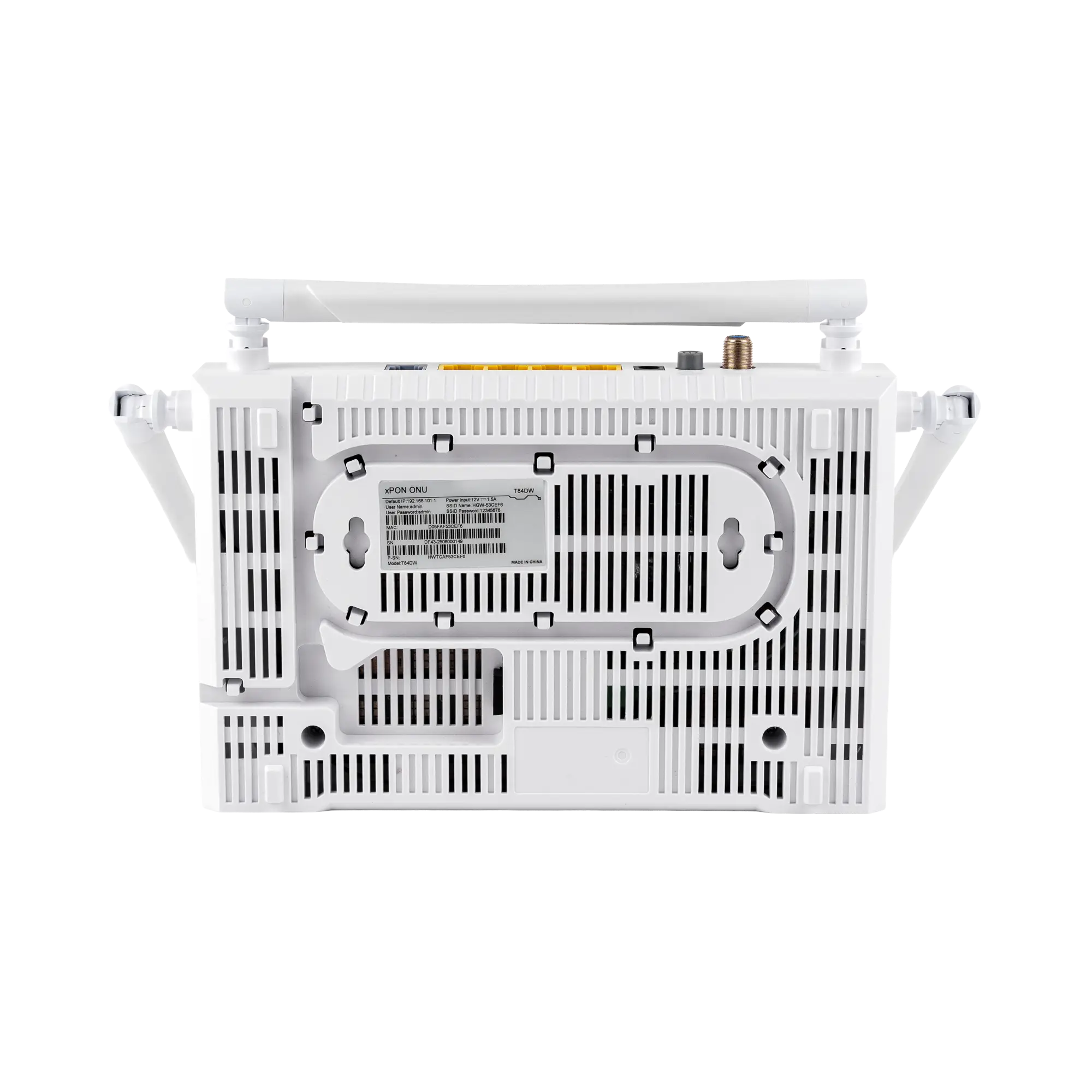 Абонентский терминал ONT xPON XDT T84DW, 4xGE RJ-45, 1xPOTS, RF, AC1200, SC/APC