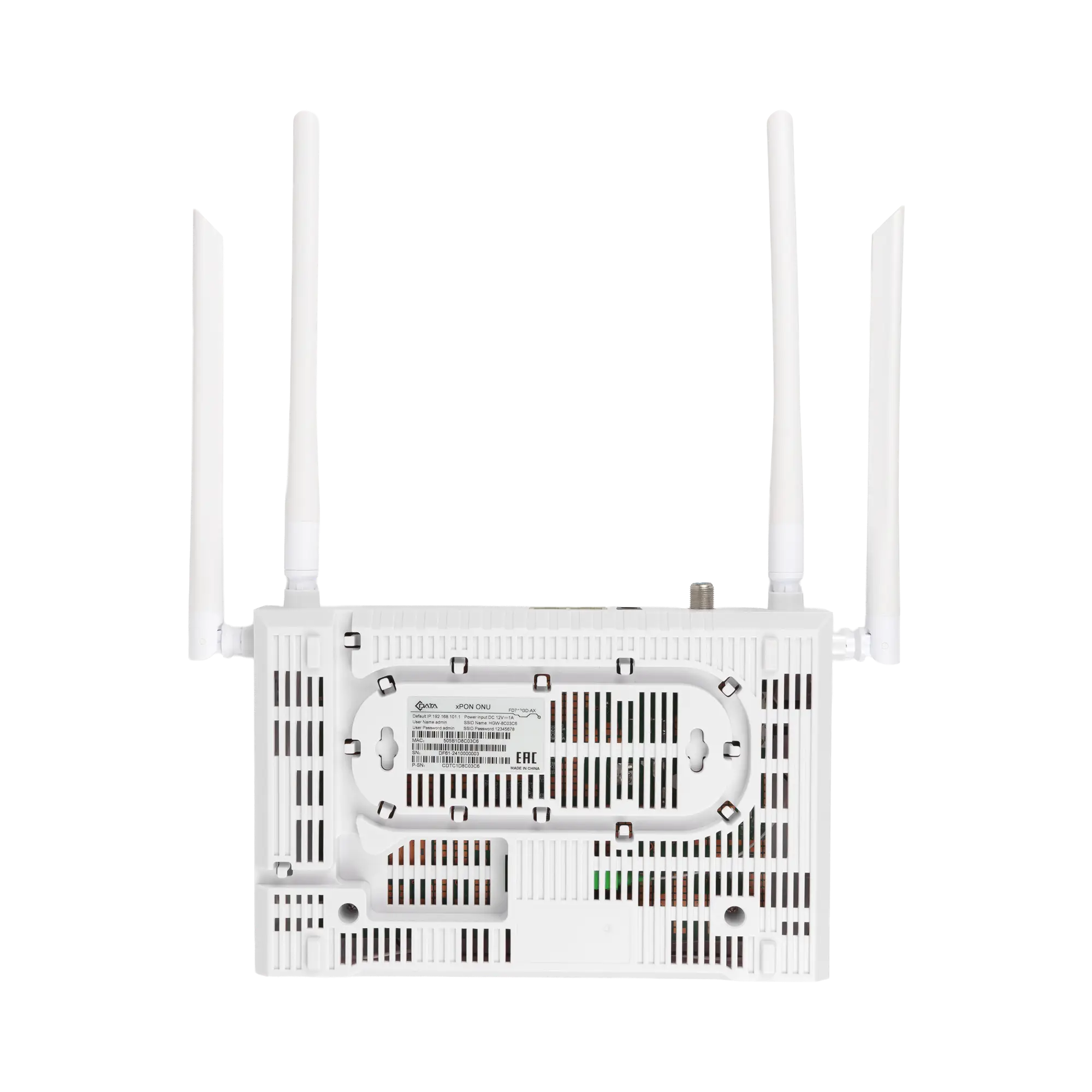 Абонентский терминал ONT xPON C-DATA FD712GD-AX, 2xGE RJ-45, RF, AC1200, SC/APC