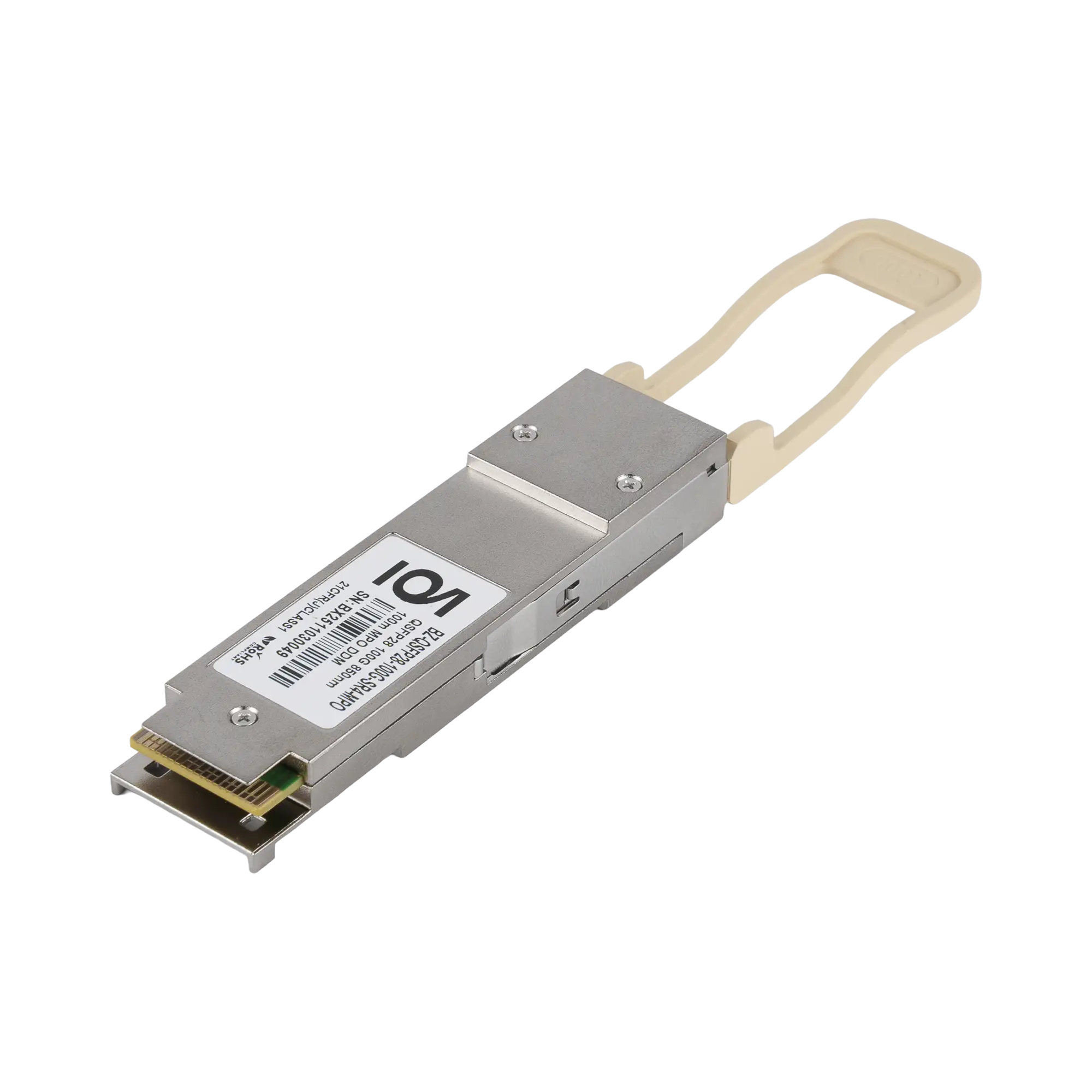 Модуль QSFP28, 100Gb, дальность 100 м, 850 нм, MPO