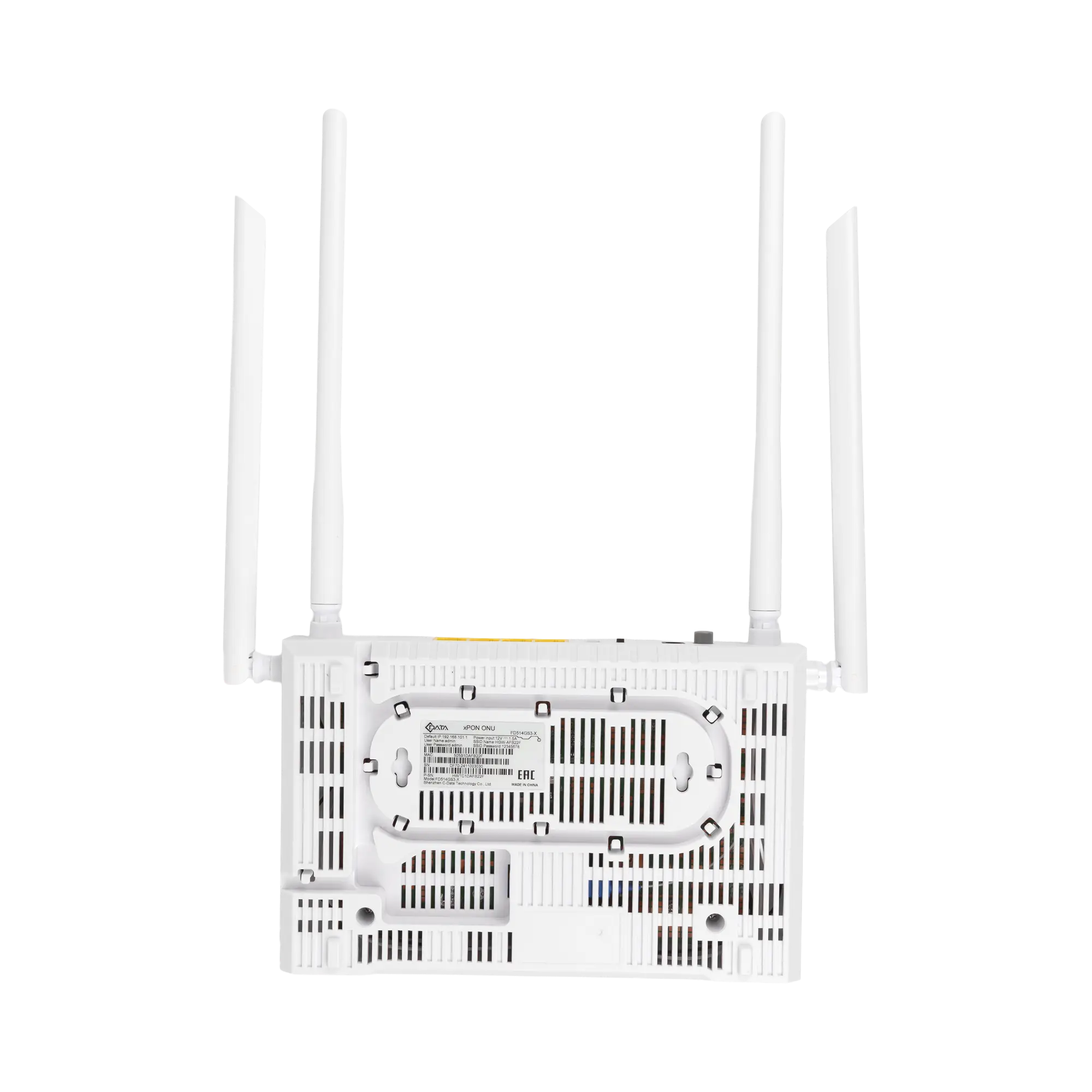 Абонентский терминал ONT xPON C-DATA FD514GS3-X, 4xGE RJ-45, AX3000, SC/UPC