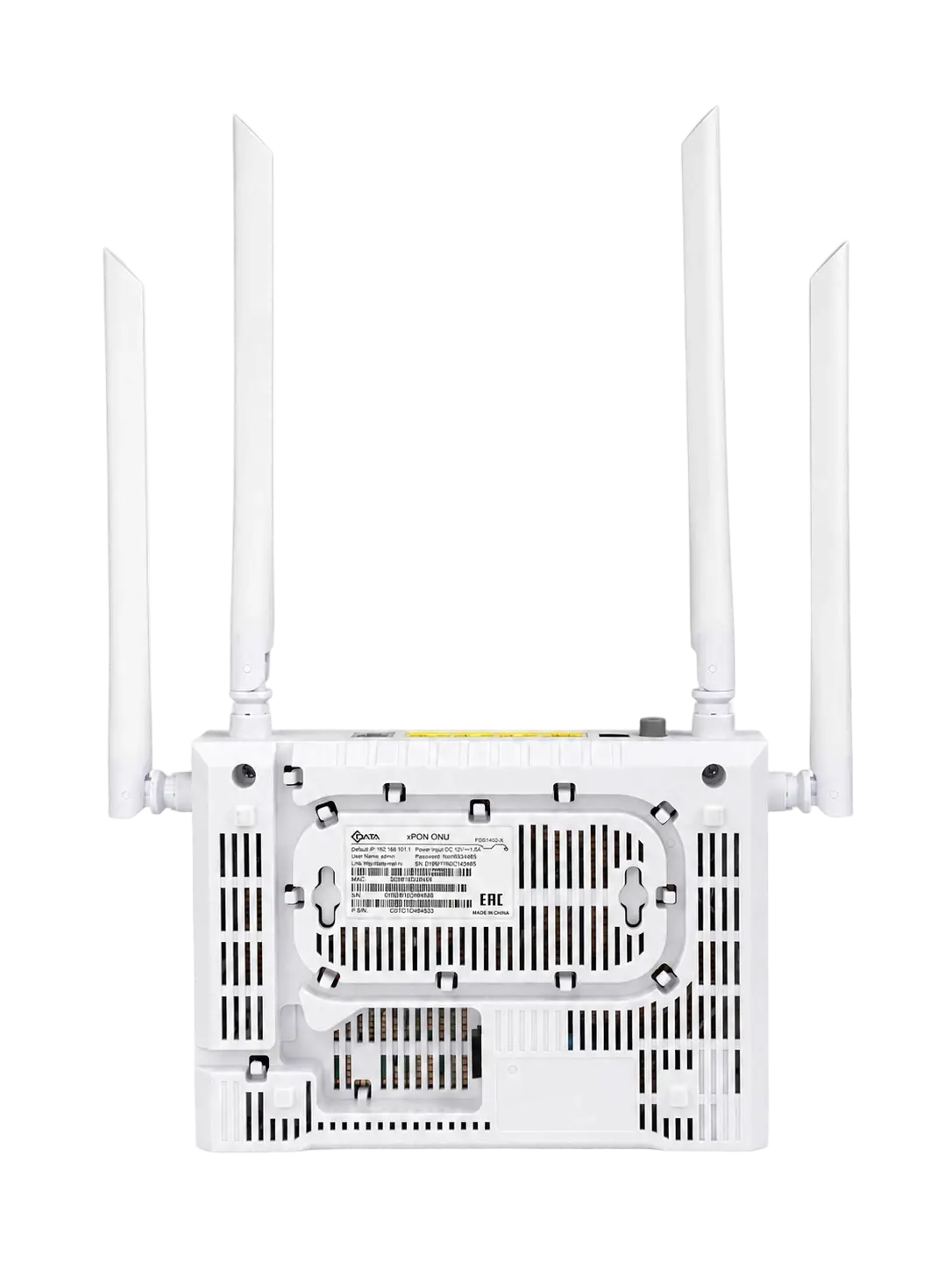 Абонентский терминал ONT xPON C-DATA FD614GD-X, 4xGE RJ-45, 1xPOTS, AC1200, SC/UPC