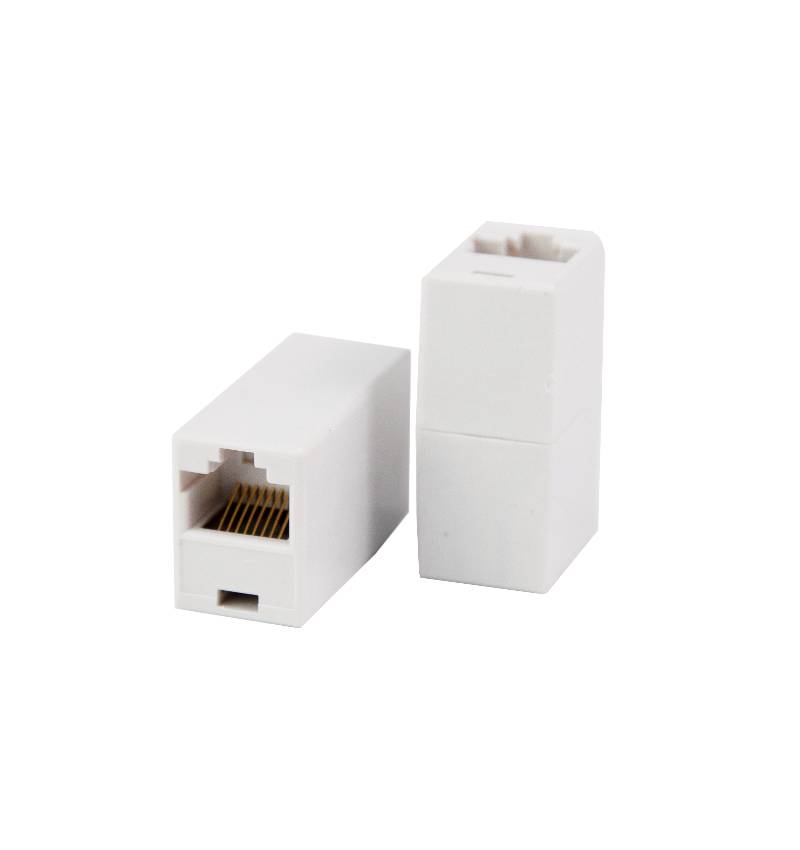 Соединительный модуль RJ-45 (8p8c) на RJ45 (белый)
