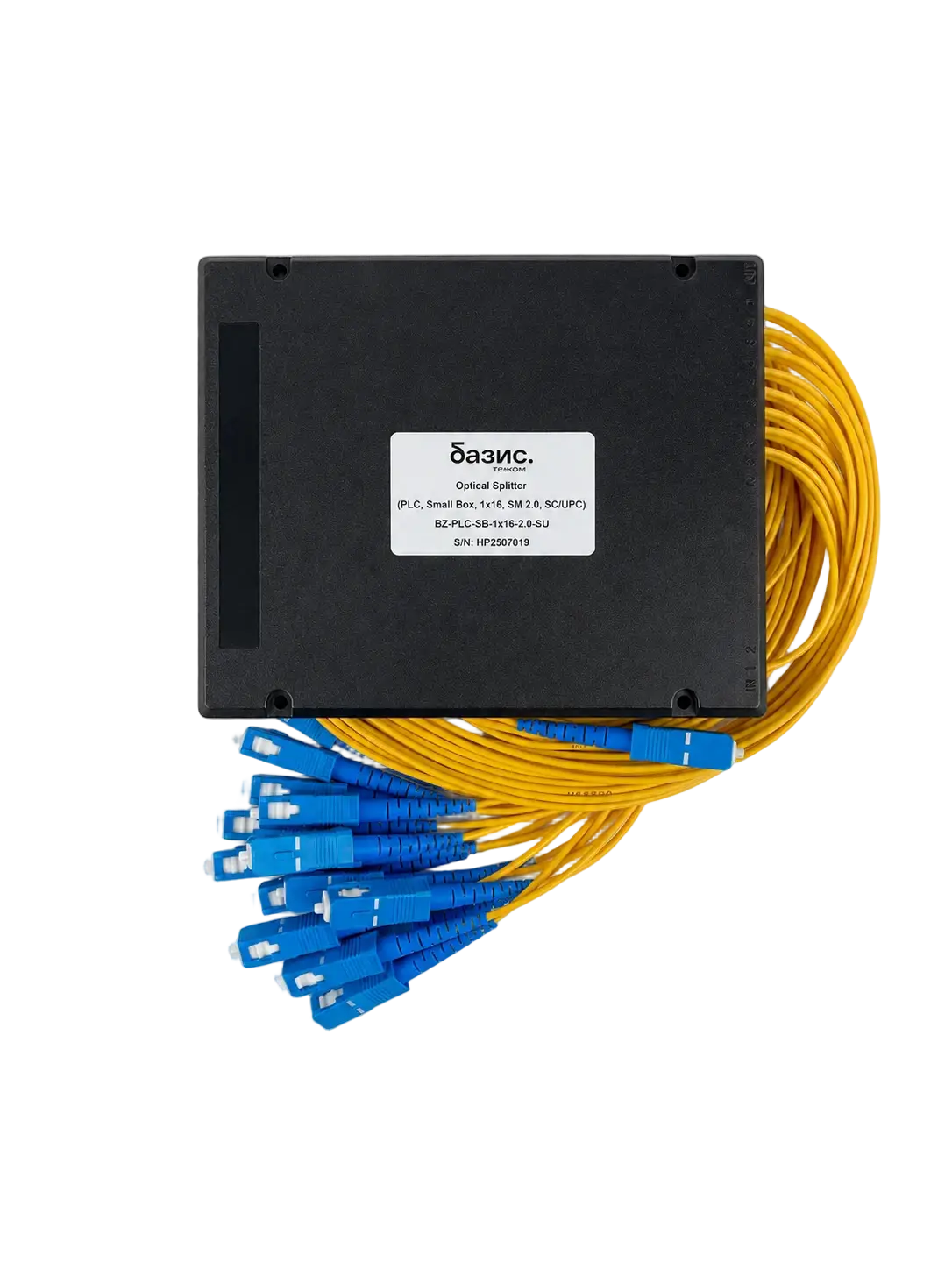 Сплиттер оптический BZ-PLC-SB-1x16-2.0-SU (PLC, Small Box, 1x16, SM 2.0, SC/UPC)