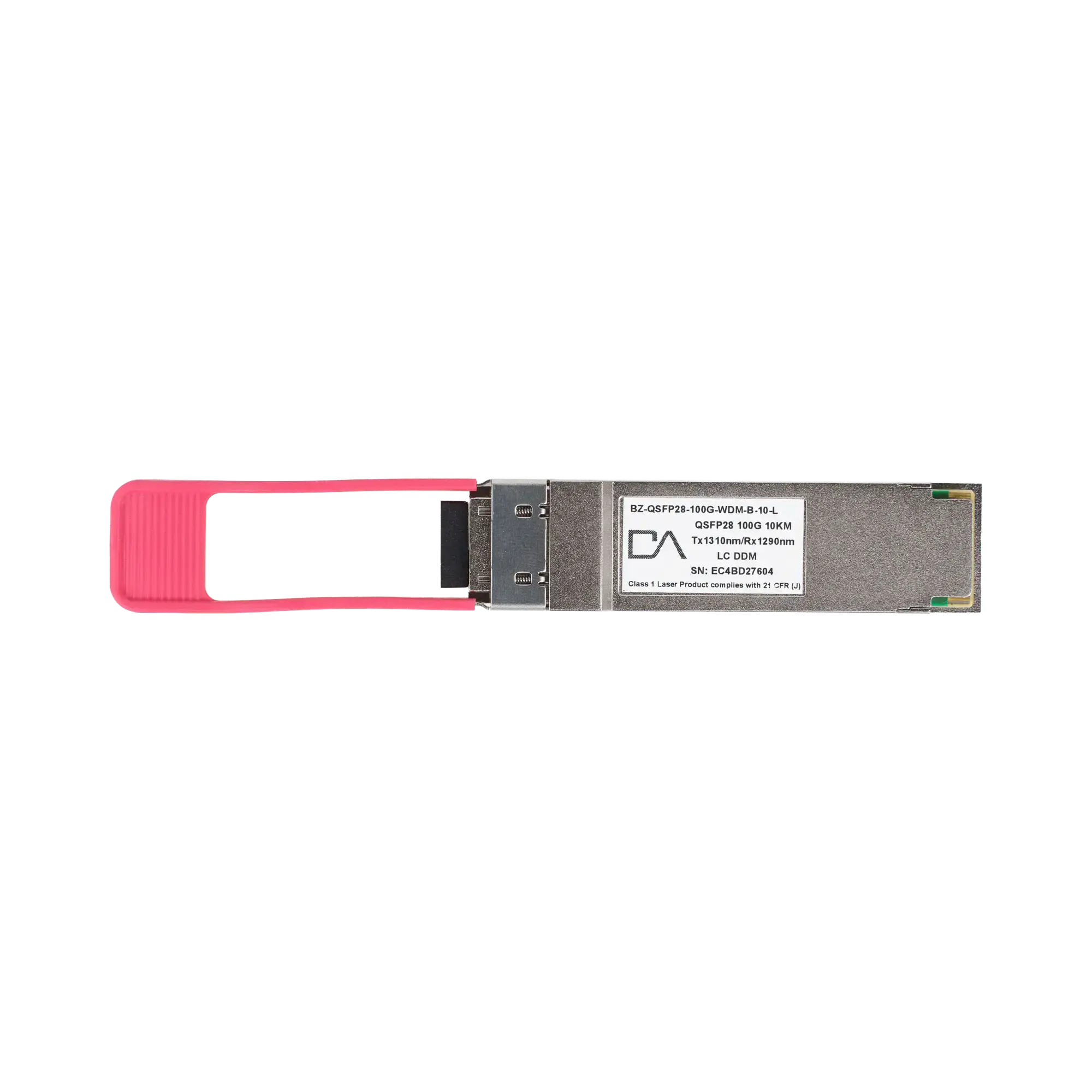 Модуль QSFP28, дальность 10 км, 1270 нм