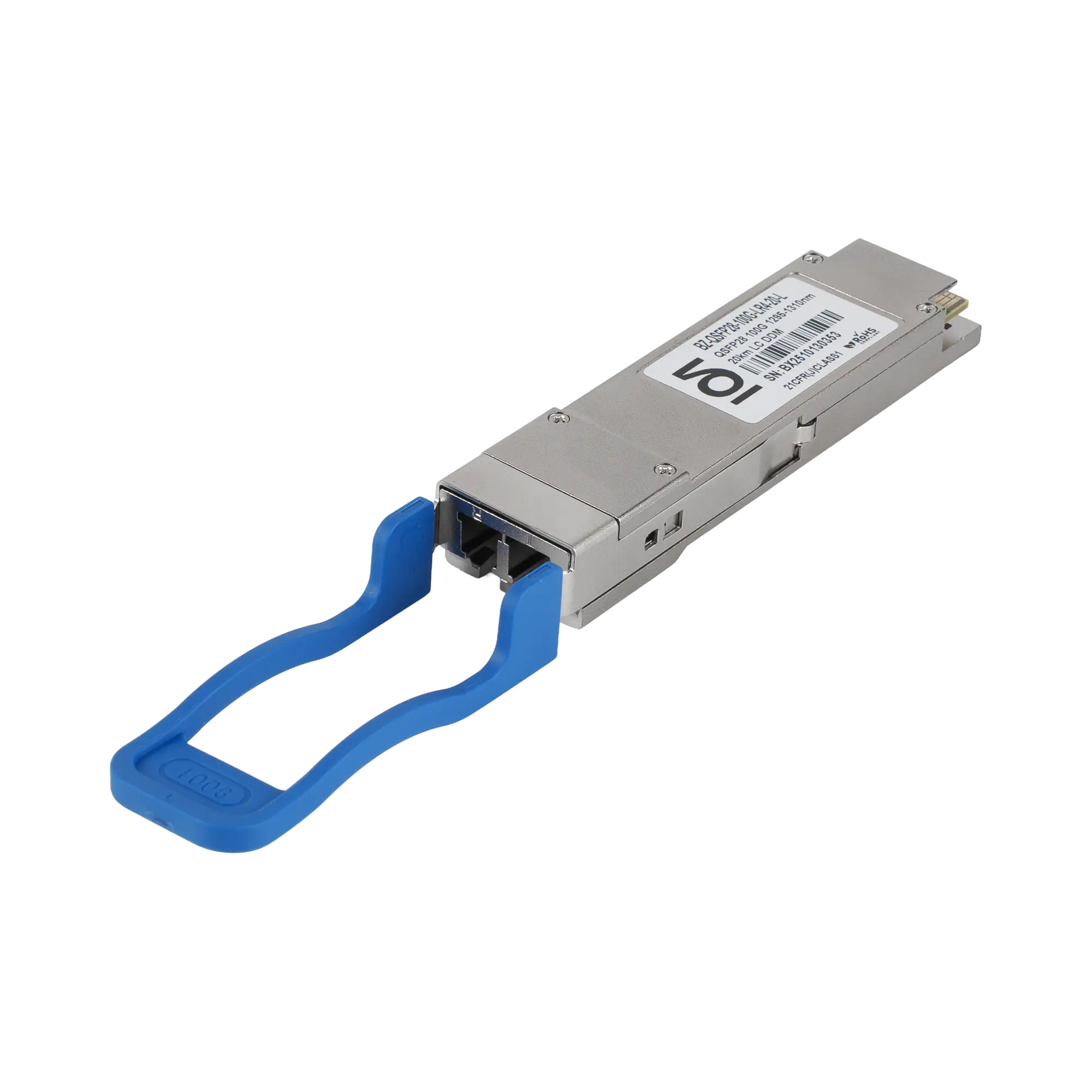 Модуль QSFP28, 100Gb, дальность 20 км, 1310nm, 2LC