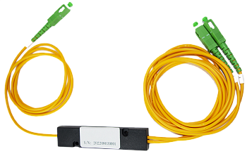 Сплиттер оптический BZ-PLC-SB-1x2-2.0-SA (PLC, Small Box, 1x2, SM 2.0, SC/APC)