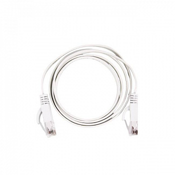 Патч-корд RJ-45, UTP 6e, Ethernet LAN, FLAT, 5 м, белый