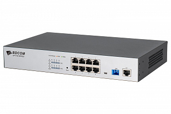 Многопортовый терминал MDU BDCOM GP1702-8GPM, 8xGE RJ-45, PoE PSE, SC/UPC