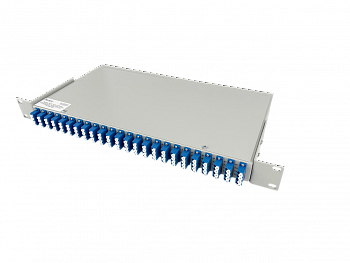 Кросс-сплиттер одномодовый, до 32 делителей 1x2, 1310/1490/1550 нм, 1U, LC/UPC