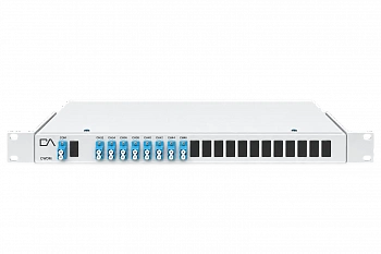 Мультиплексор/демультиплексор CWDM, одноволоконный, 8 каналов 31-61,в 1U корпусе