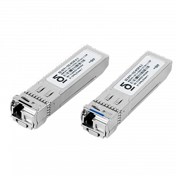 Комплект модулей SFP+, дальность 3 км, 1270/1330 нм, LC/UPC
