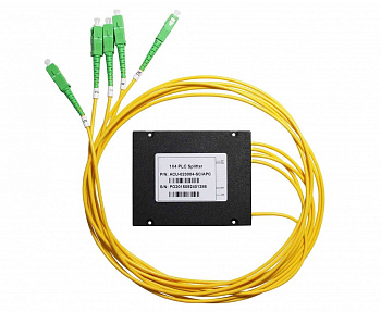 Сплиттер оптический BZ-PLC-SB-1x4-2.0-SA (PLC, Small Box, 1x4, SM 2.0, SC/APC)