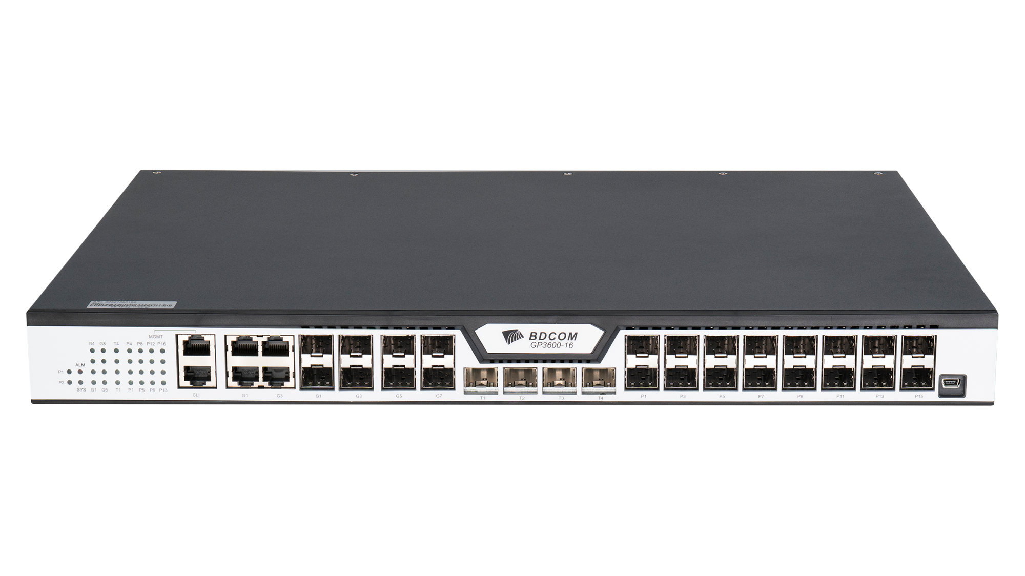 Оптический линейный терминал OLT GPON BDCOM GP3600-16B-2DC, 16 портов GPON, 2DC
