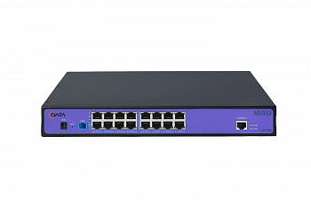 Многопортовый терминал MDU C-DATA FD5016BR, 16xGE RJ-45, PoE PD, SC/UPC