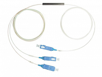 Сплиттер оптический BZ-PLC-T-1x2-0.9-SU (PLC, Steel tube, 1x2, SM 0.9, SC/UPC)